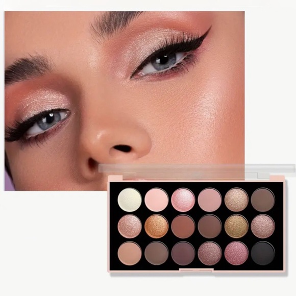 18 Color Matte Shimmer Eyeshadow Palette Anna Rose - Picture 4 of 4